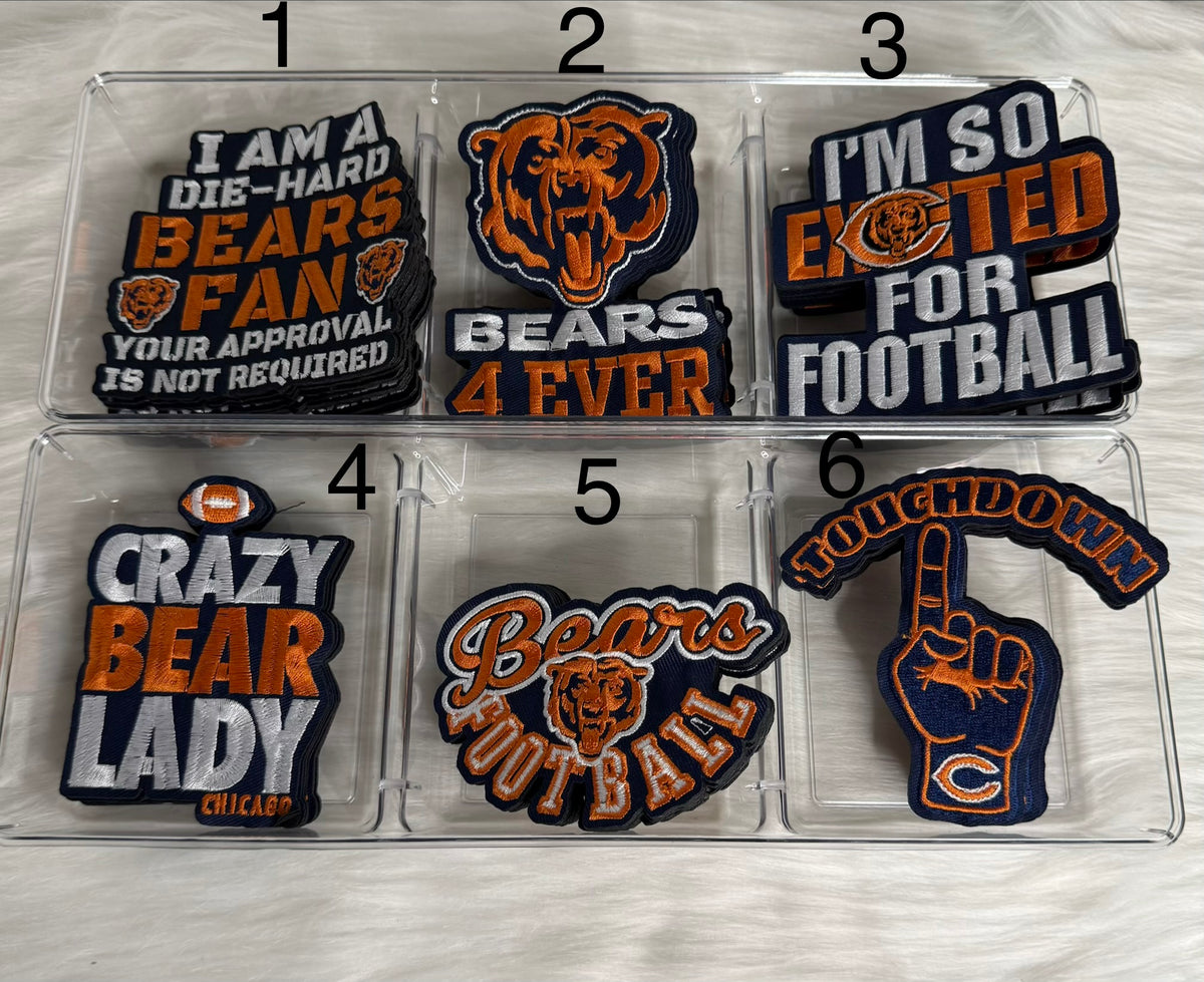 Chicago Football Small Iron-On Patches