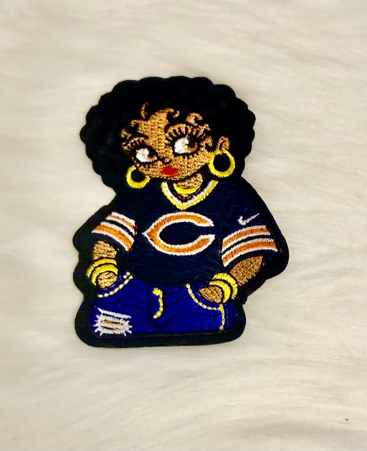 Chi-Town Small Football Iron-On Patches