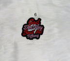 Red God Don’t Play About Me/Psalm/Bible Iron-On Patch