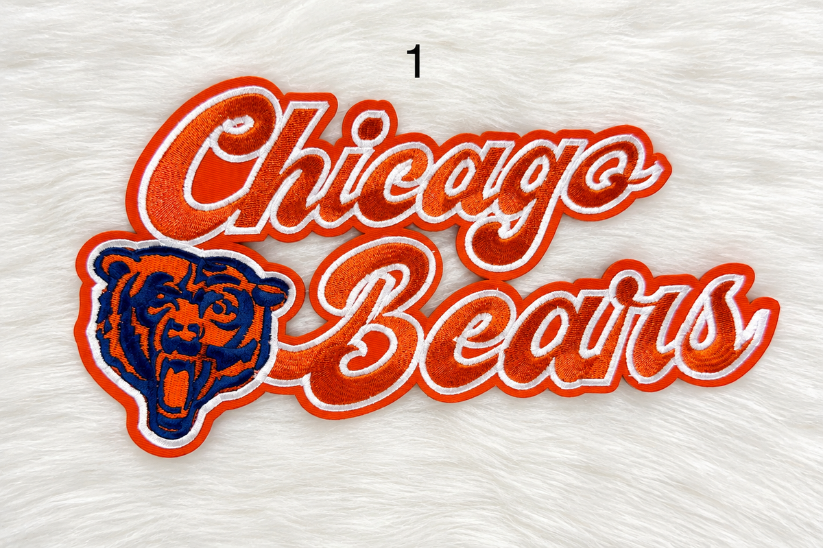 Chi-Town Football Iron-On Patches