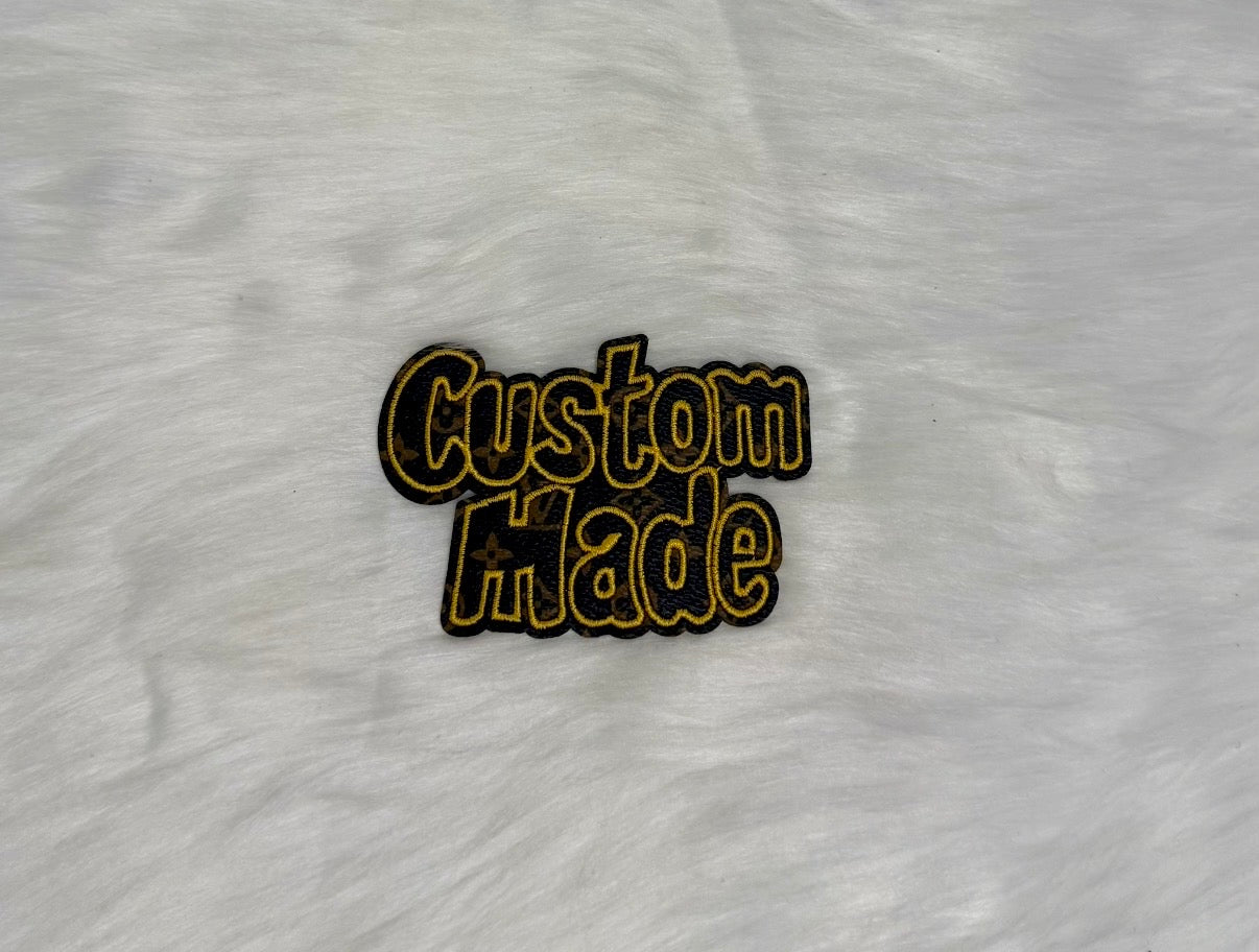 Leather Custom Made Iron-On Patch
