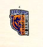 Chi-Town Football Iron-On Patches