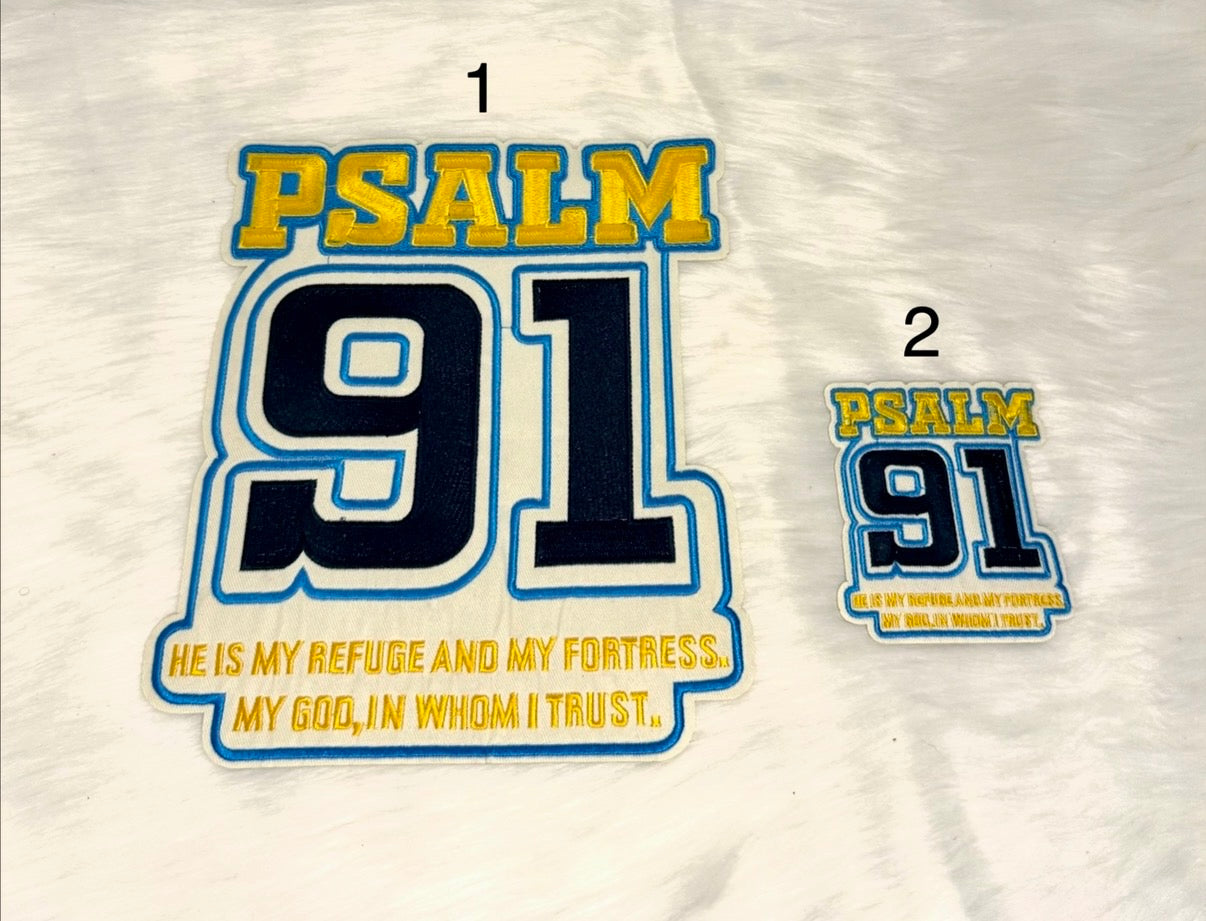 Psalm 91 Iron-On Big & Small Patches