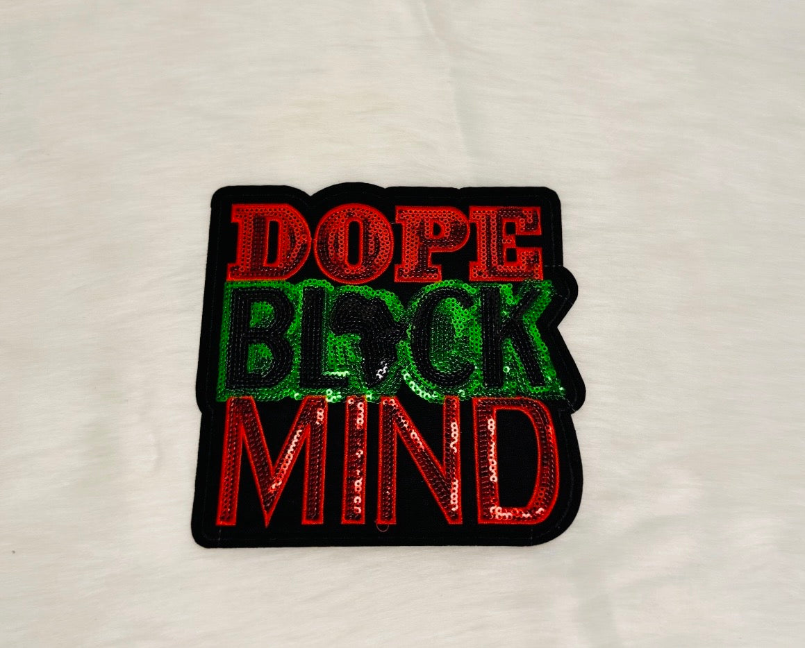 Dope Black Mind Iron-On Mid Size Patch