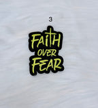 Faith Over Fear Iron-On Patches