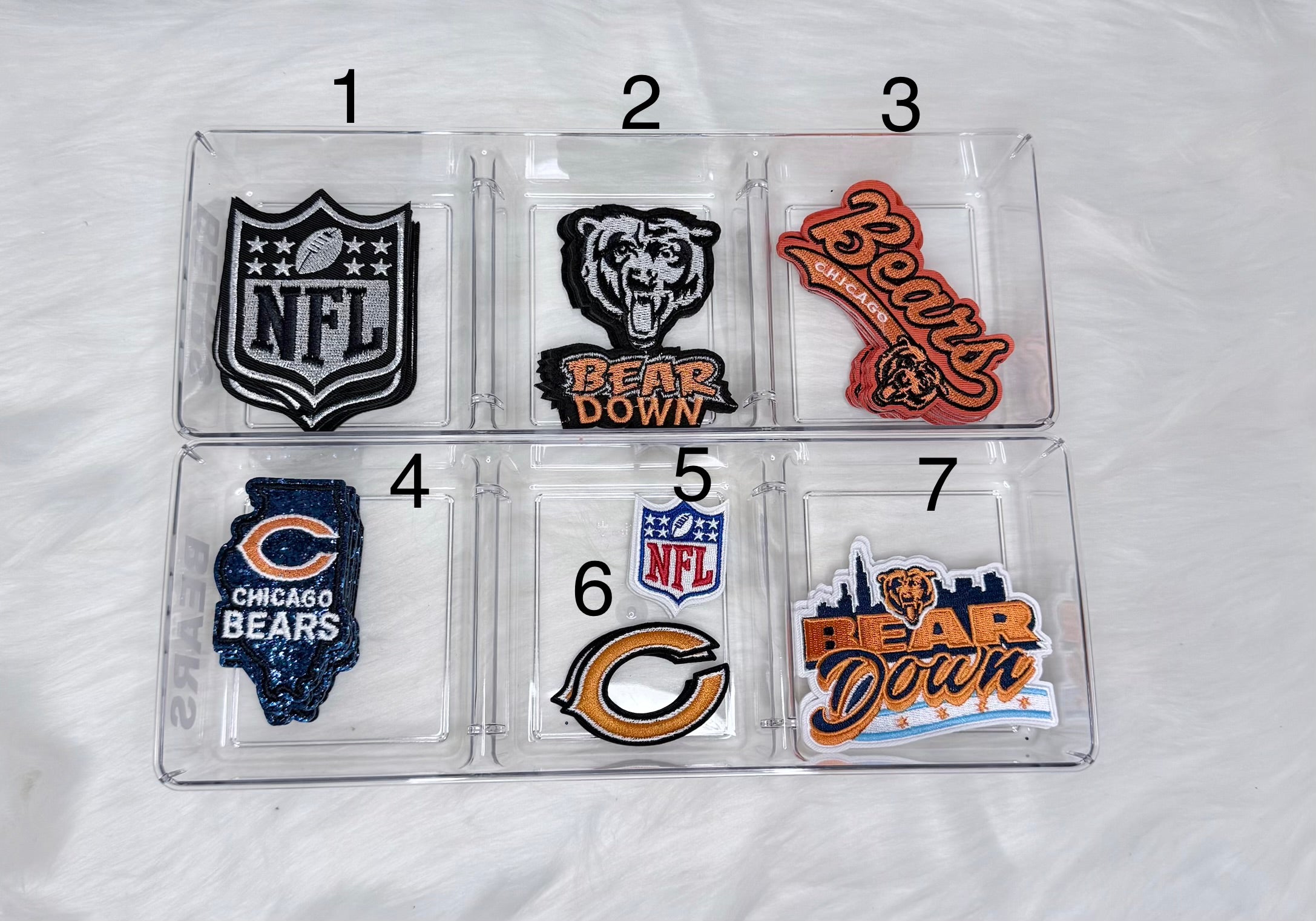 Chi-Town Football Iron-On Patches