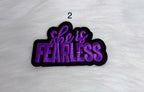 She is Fearless Iron-On Patches