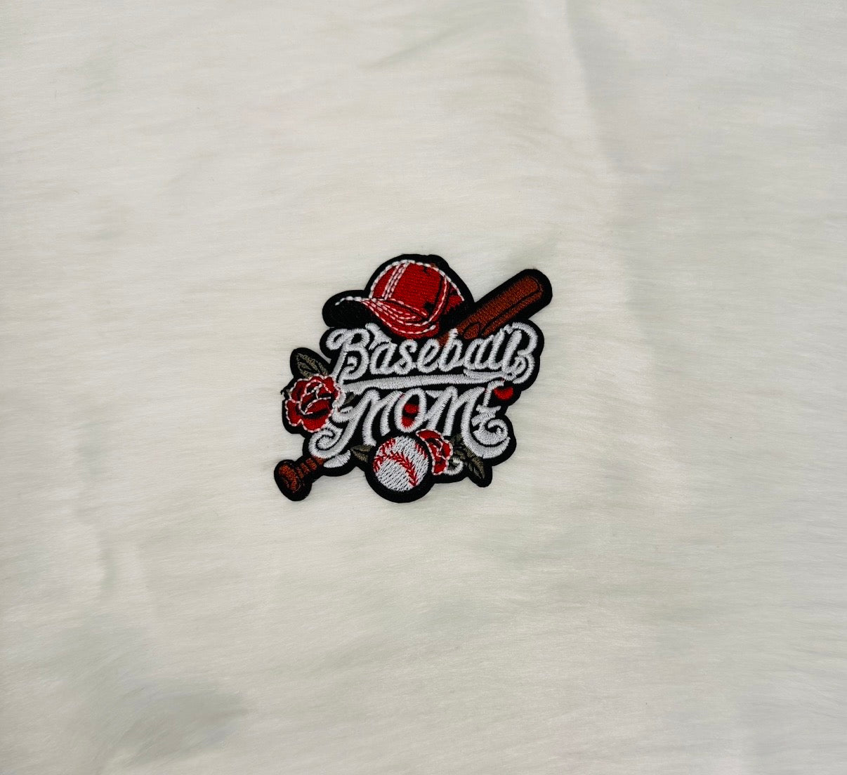 Baseball Mom Iron-On Patch
