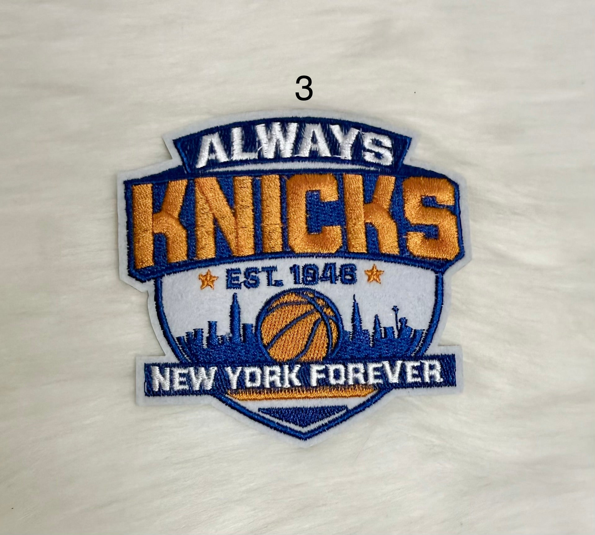 New York Basketball Iron-On Patches