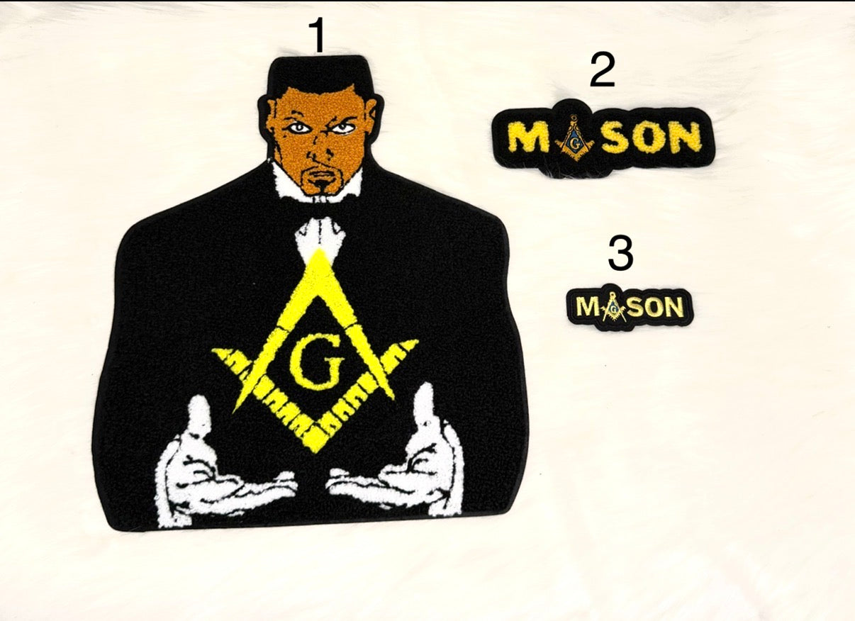 Masonic Iron-On Big, Mid & Small Patches