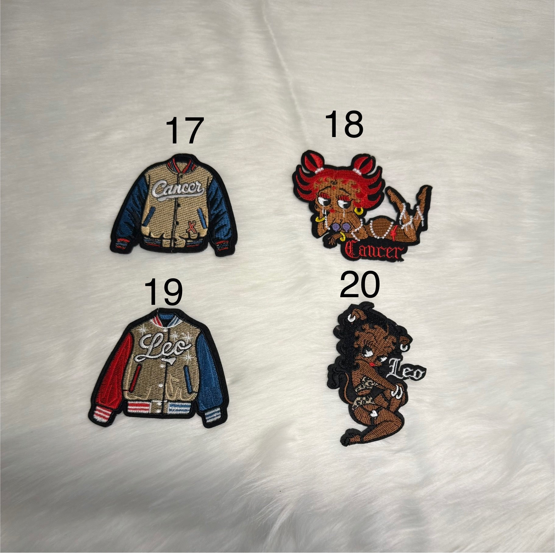 Zodiac Betty Boop/Jackets Patches