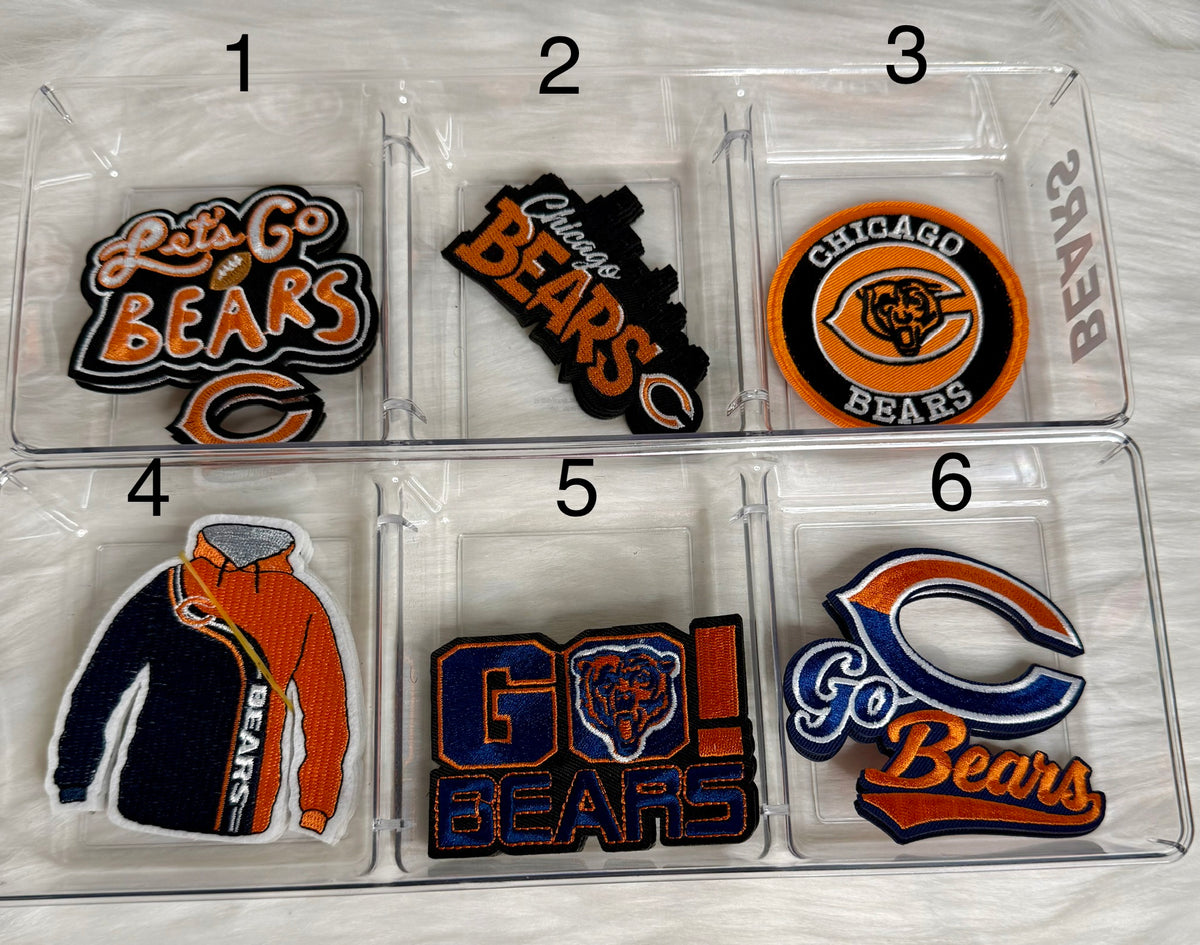 Chicago Football Small Iron-On Patches
