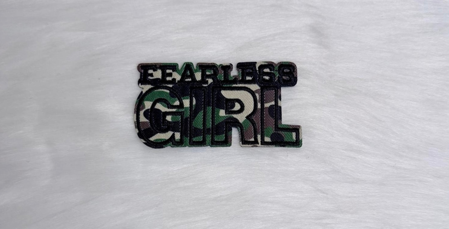 Camo Fearless Iron-On Small Patch