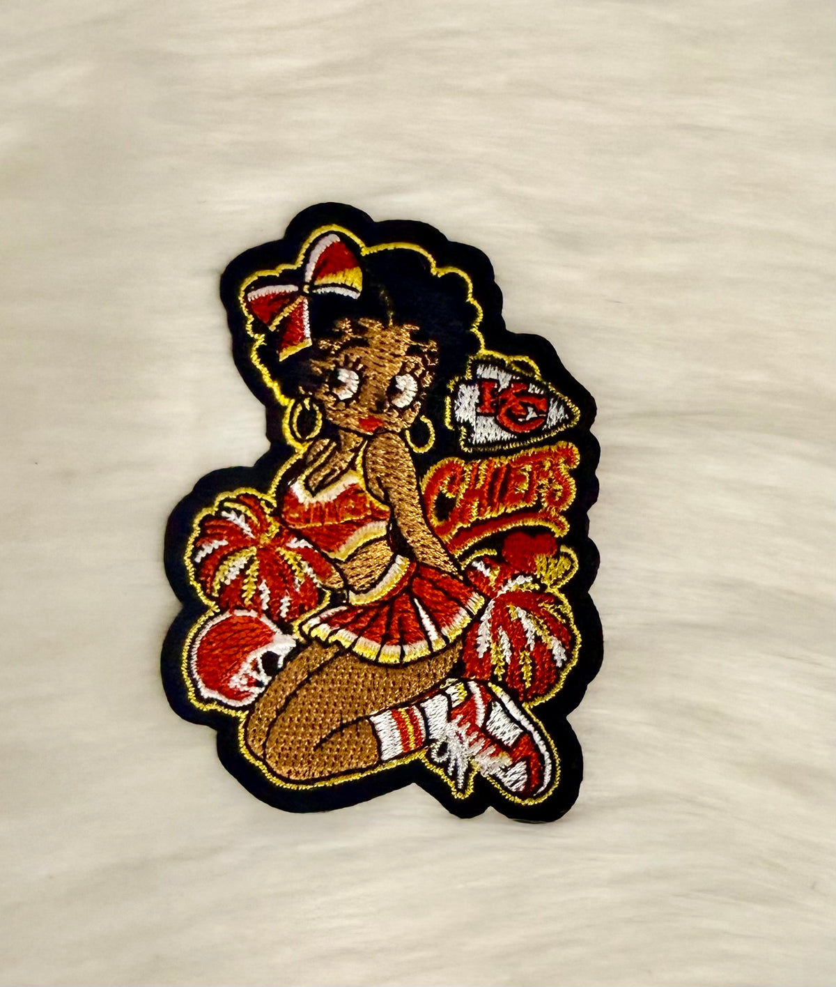 KC Football Small Iron-On Patches