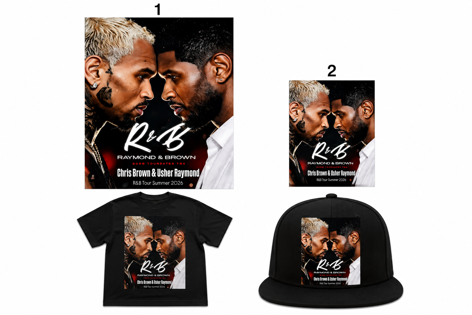 R&B Tour Full Color DTF Heat Transfer – Ready to Press (Transfer Only – Apparel Not Included)