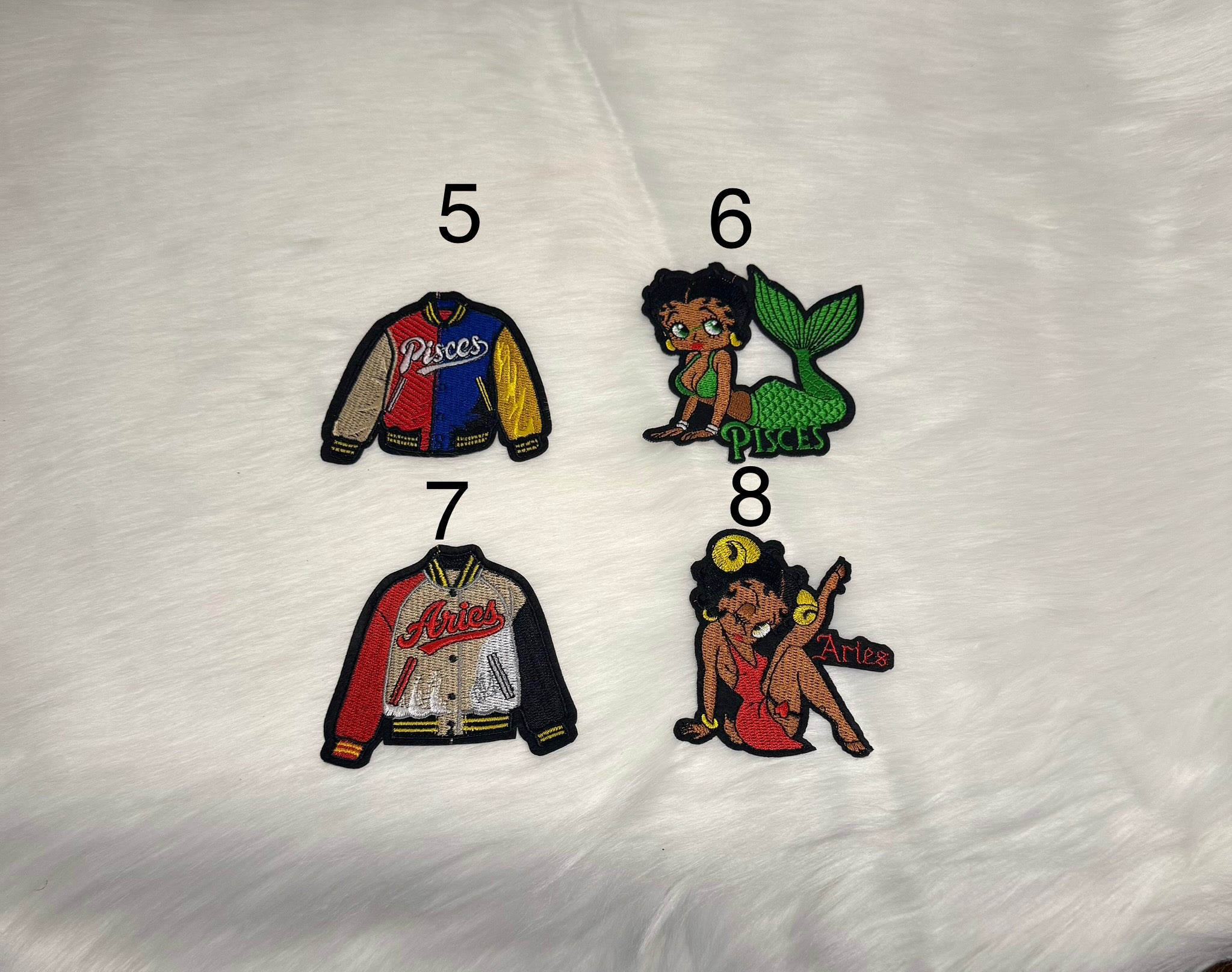 Zodiac Betty Boop/Jackets Patches