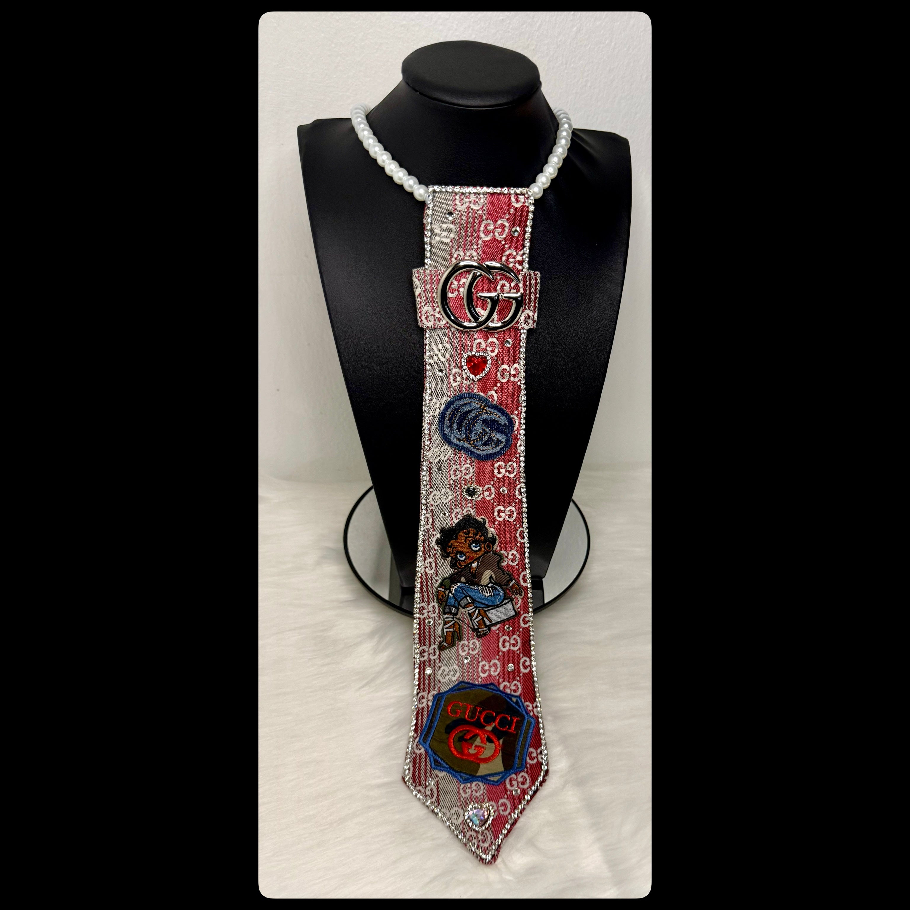 Red Inspired GG Tie