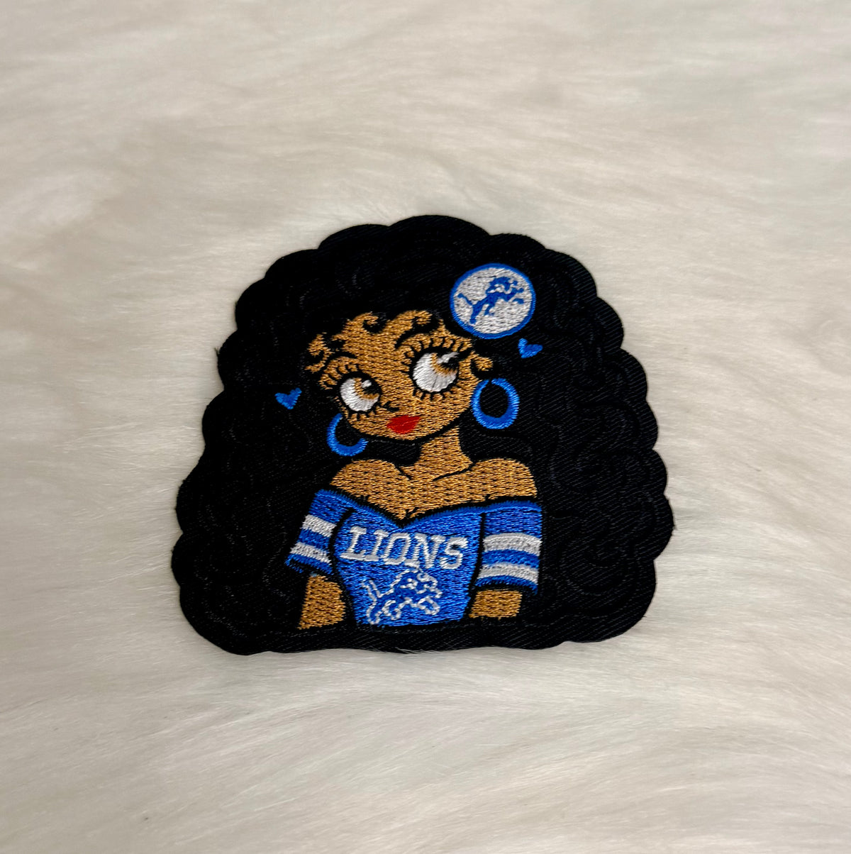 Lions Football Small Iron-On Patches