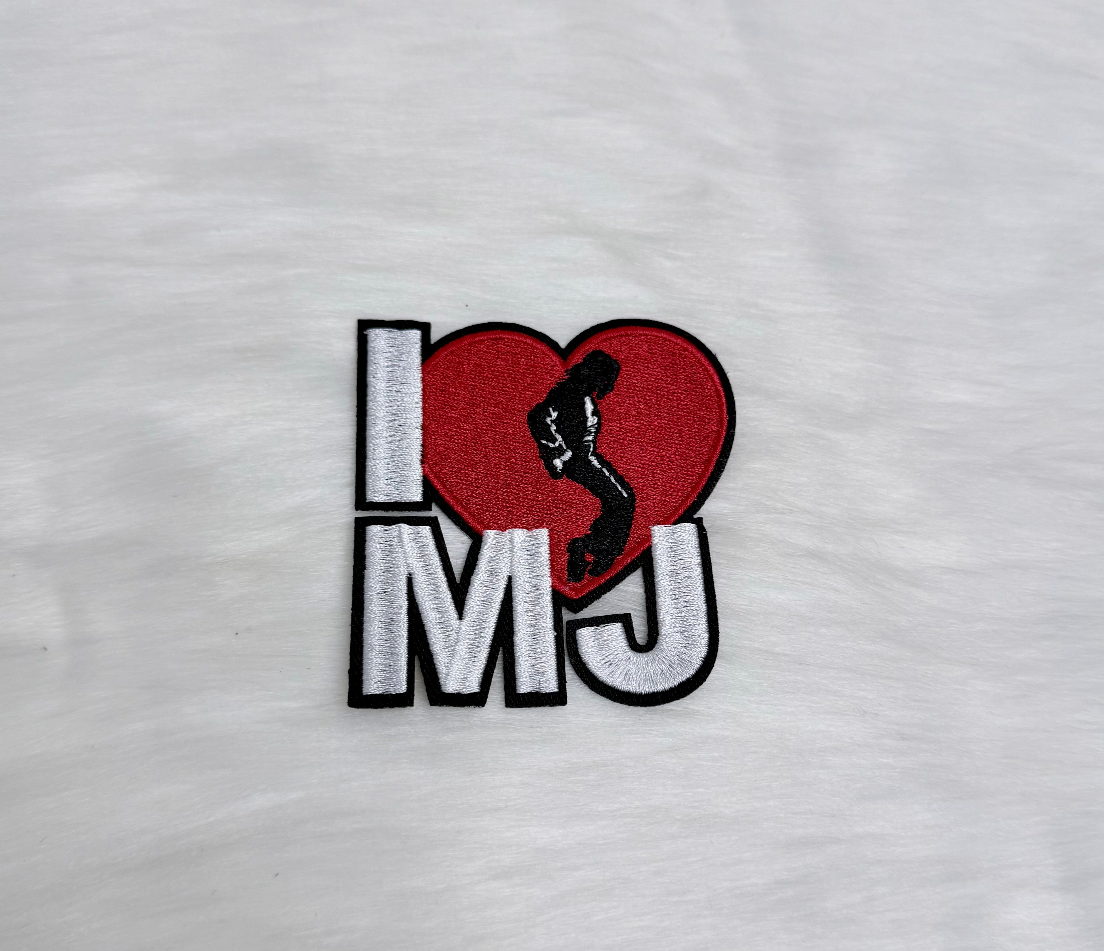 I Love MJ Iron-On Patch