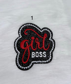 Girl Boss Iron-On Patches