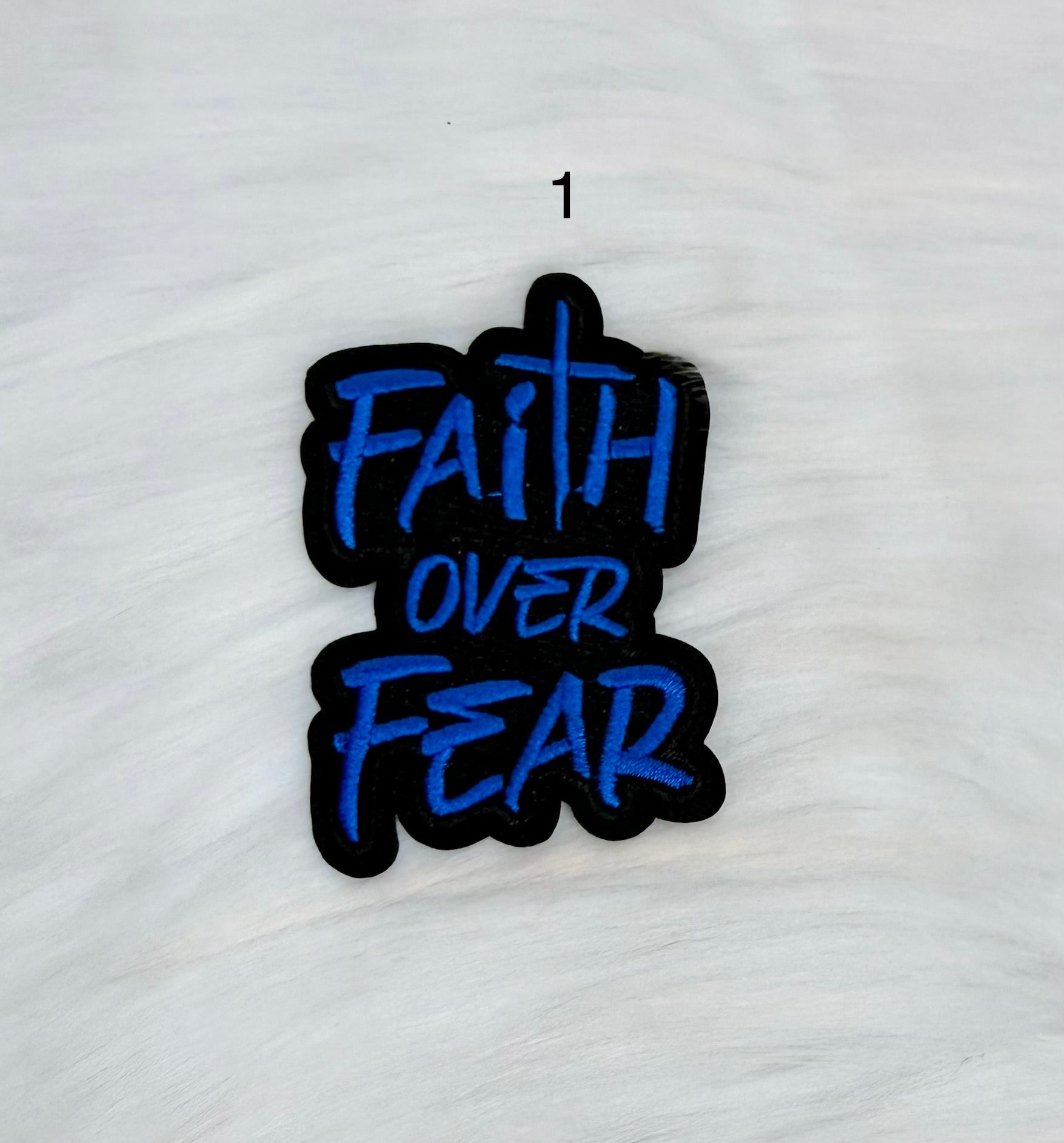 Faith Over Fear Iron-On Patches