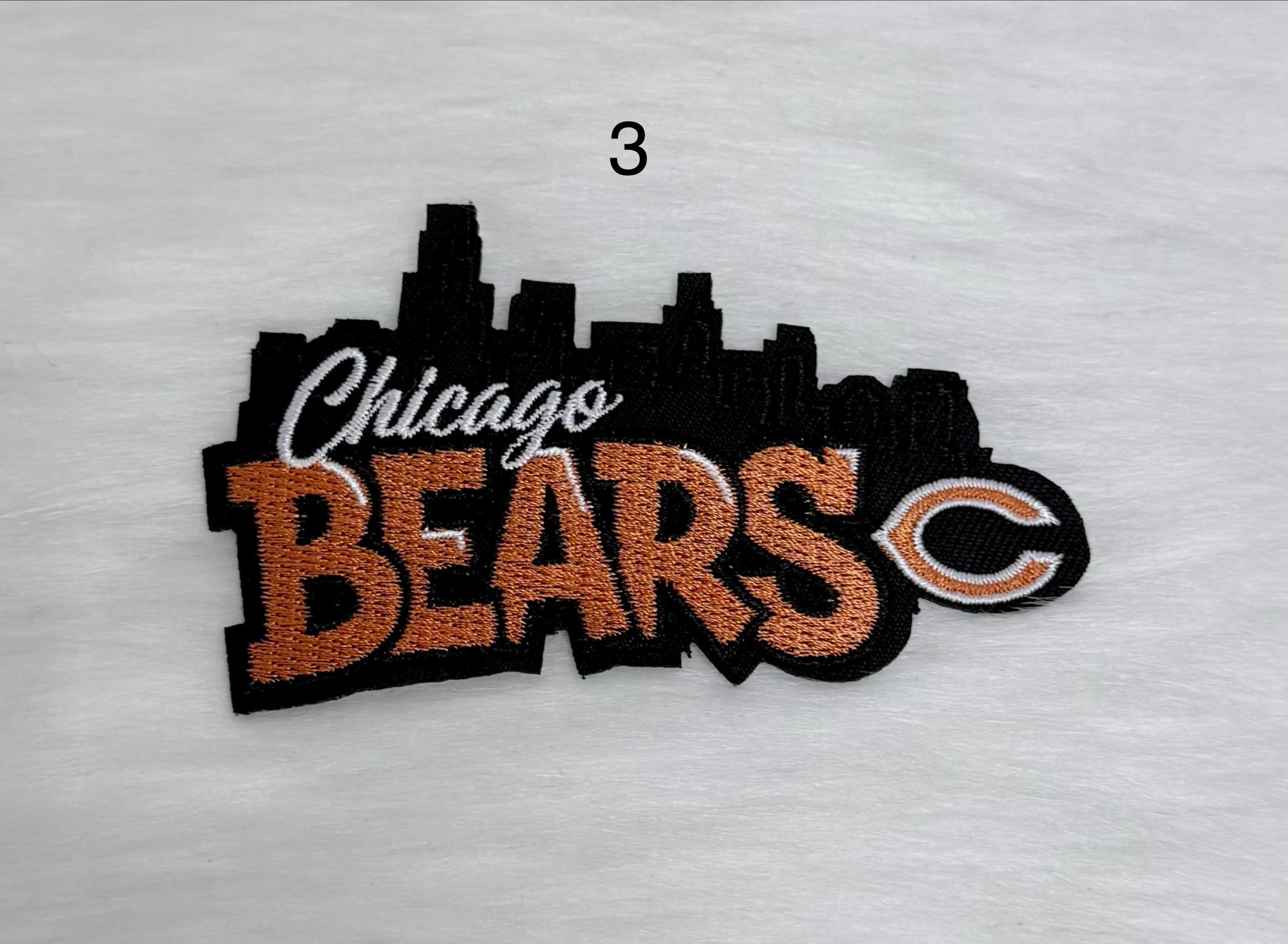 Chi-Town Football Iron-On Patches