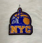 New York Basketball Iron-On Patches