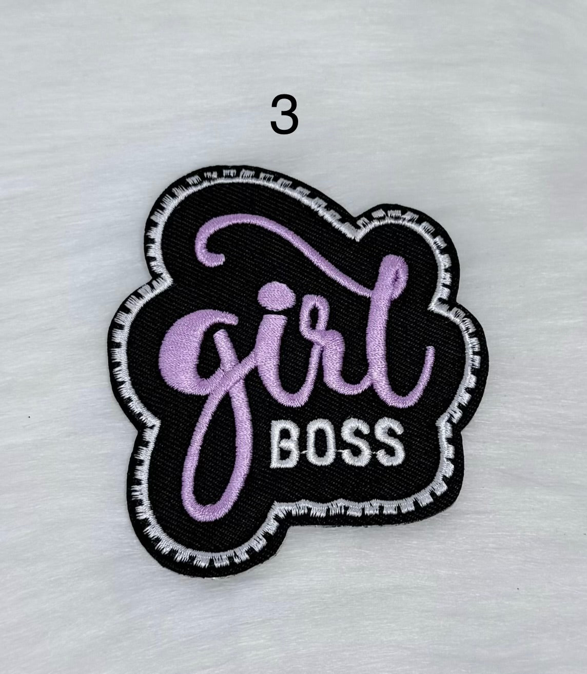 Girl Boss Iron-On Patches