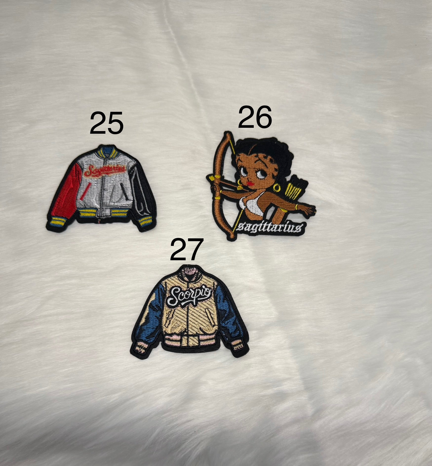 Zodiac Betty Boop/Jackets Patches