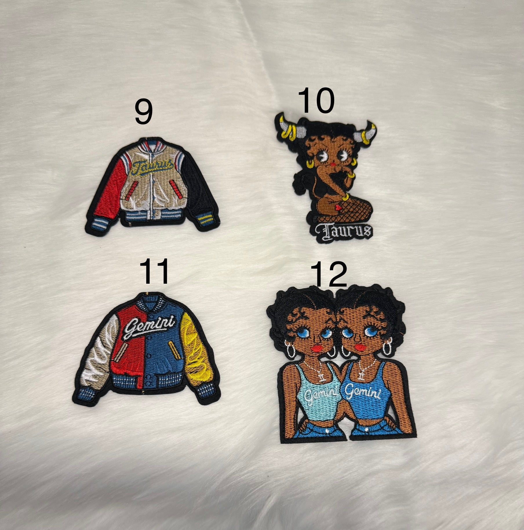 Zodiac Betty Boop/Jackets Patches