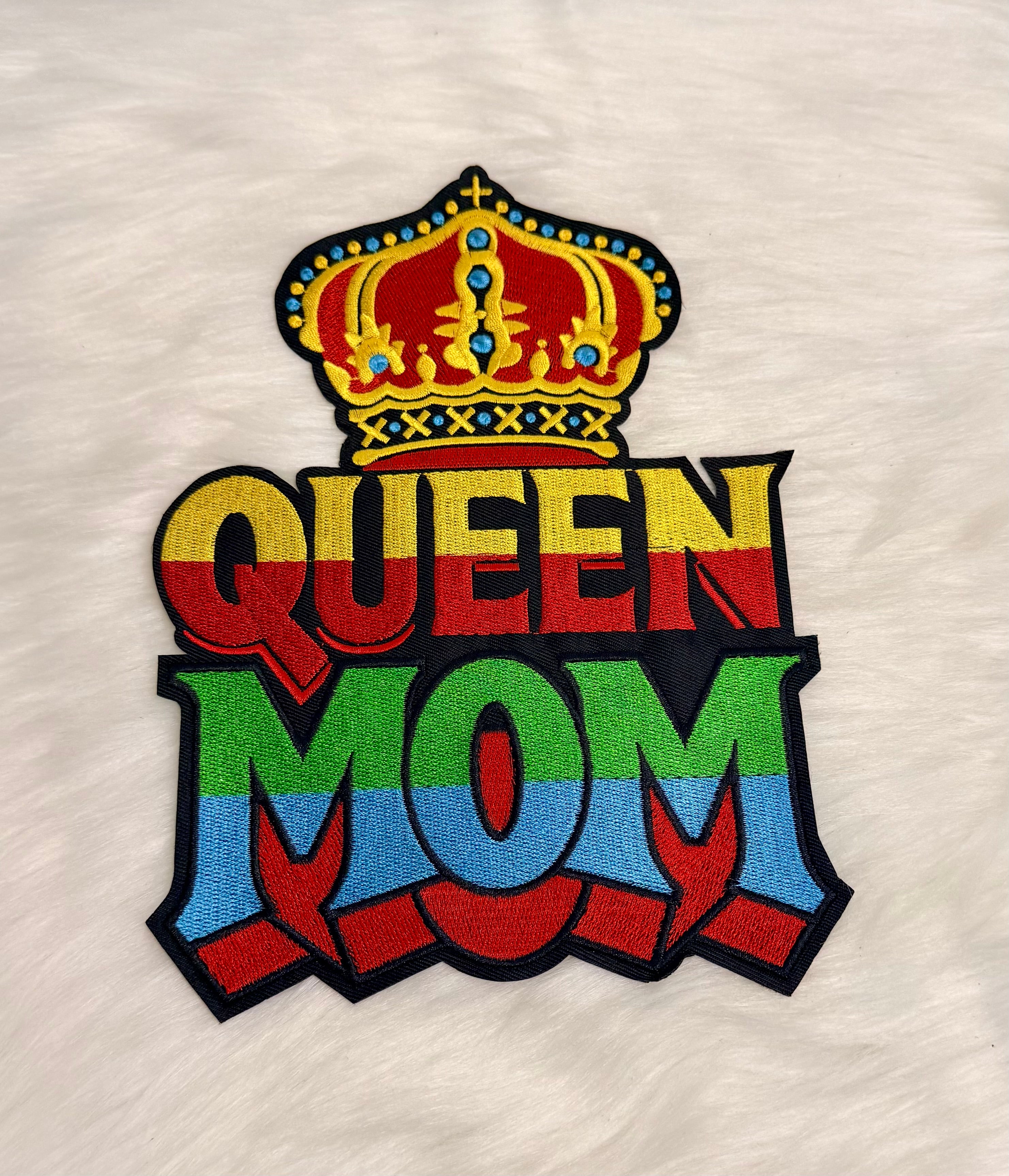 Queen Mom Big Iron-On Patch