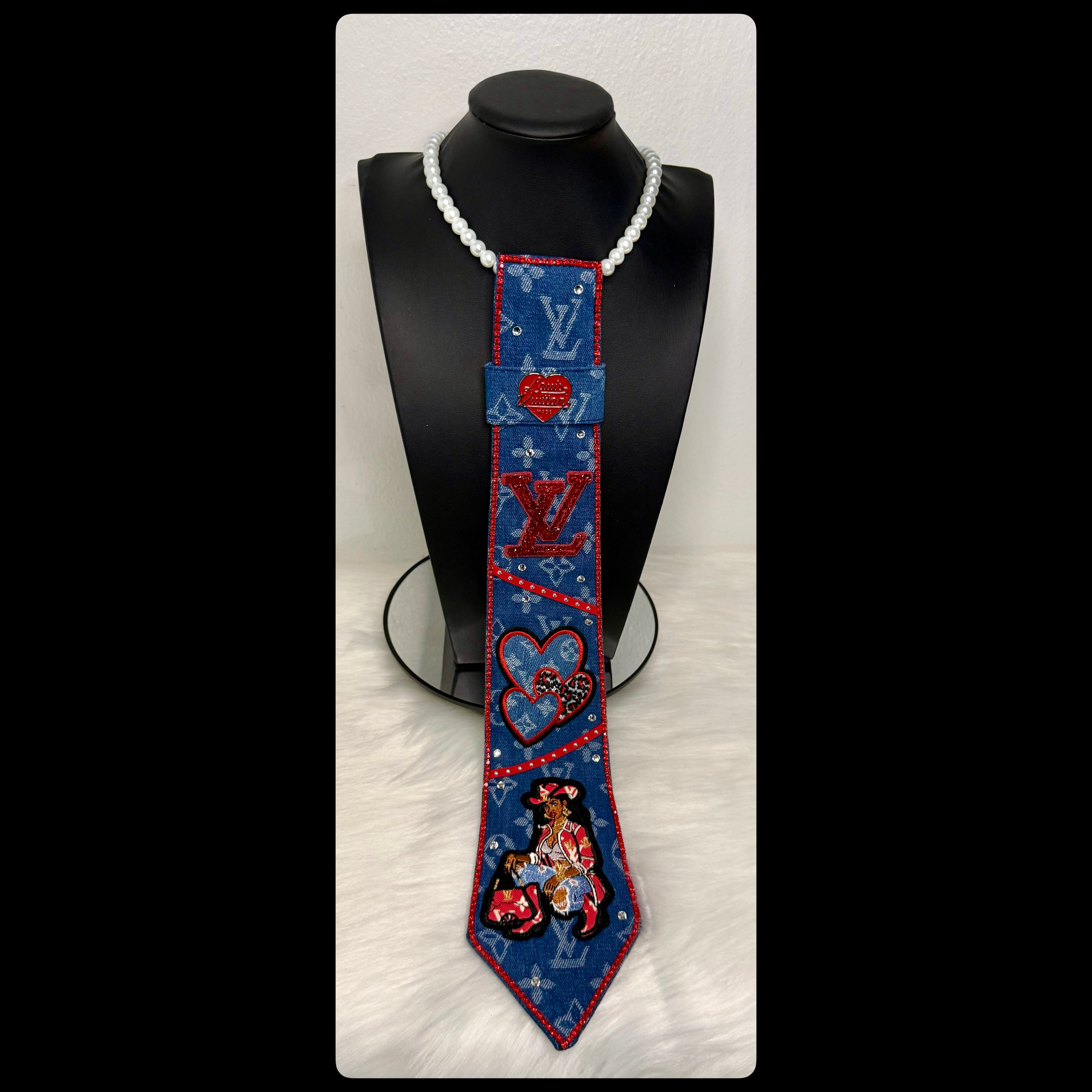 Dark Denim Inspired LV