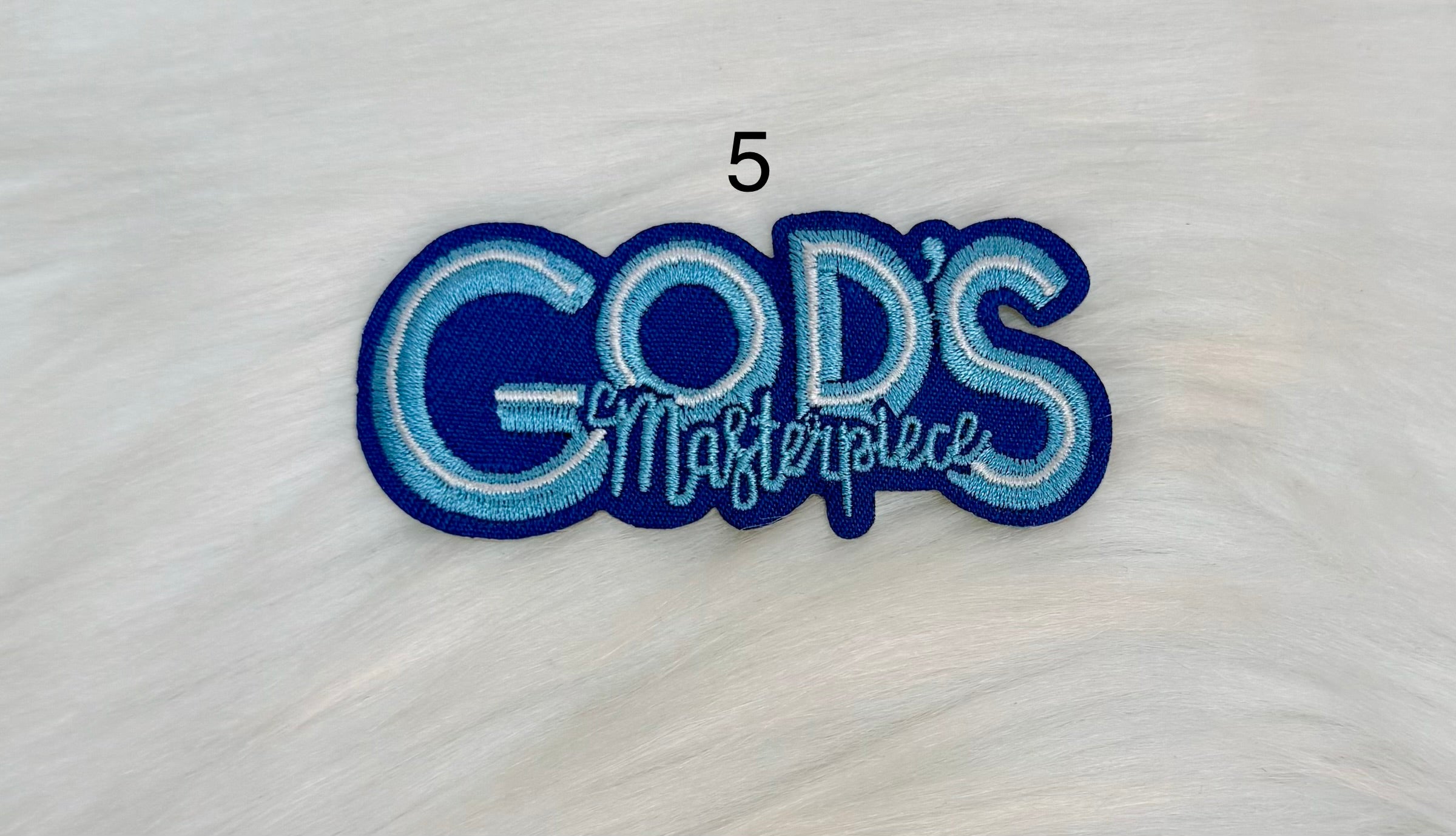 God’s Masterpiece Iron-On Patches