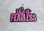 She is Fearless Iron-On Patches