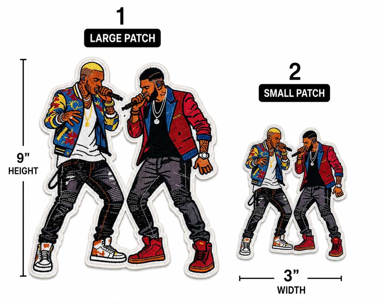R&B Tour Embroidery Iron-On Patch