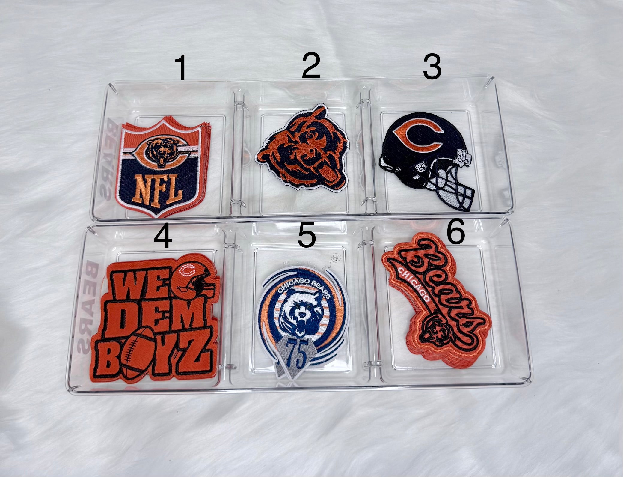Chi-Town Football Iron-On Patches