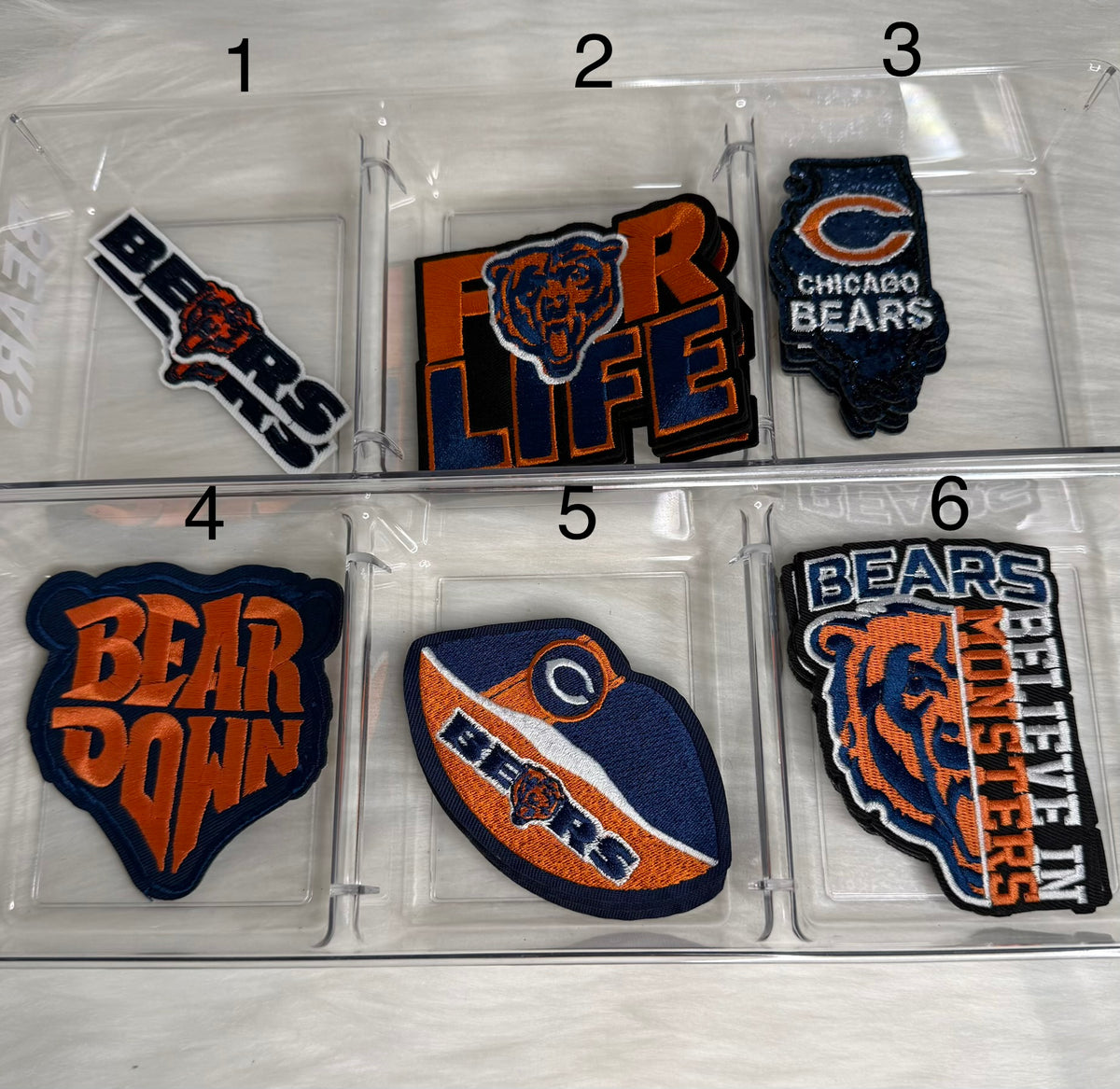 Chicago Football Small Iron-On Patches