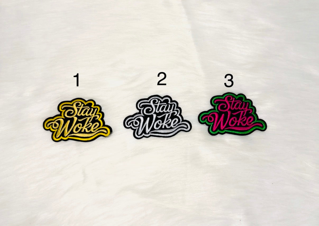 Stay Woke Iron-On Patches