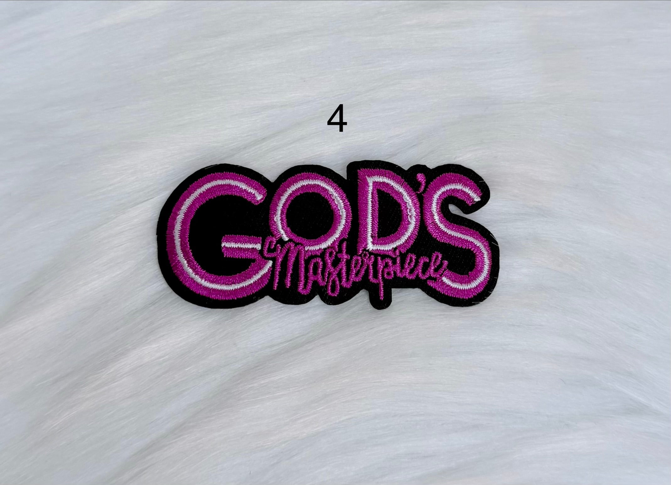 God’s Masterpiece Iron-On Patches