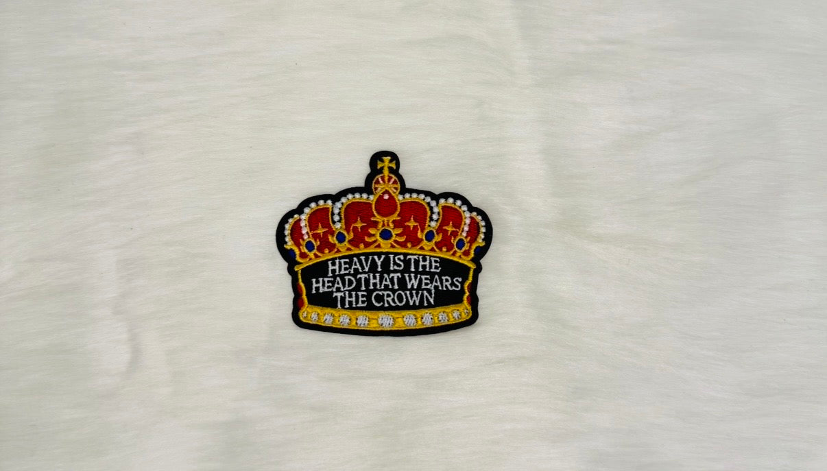 Heavy Is The Head Crown Iron-On Patch