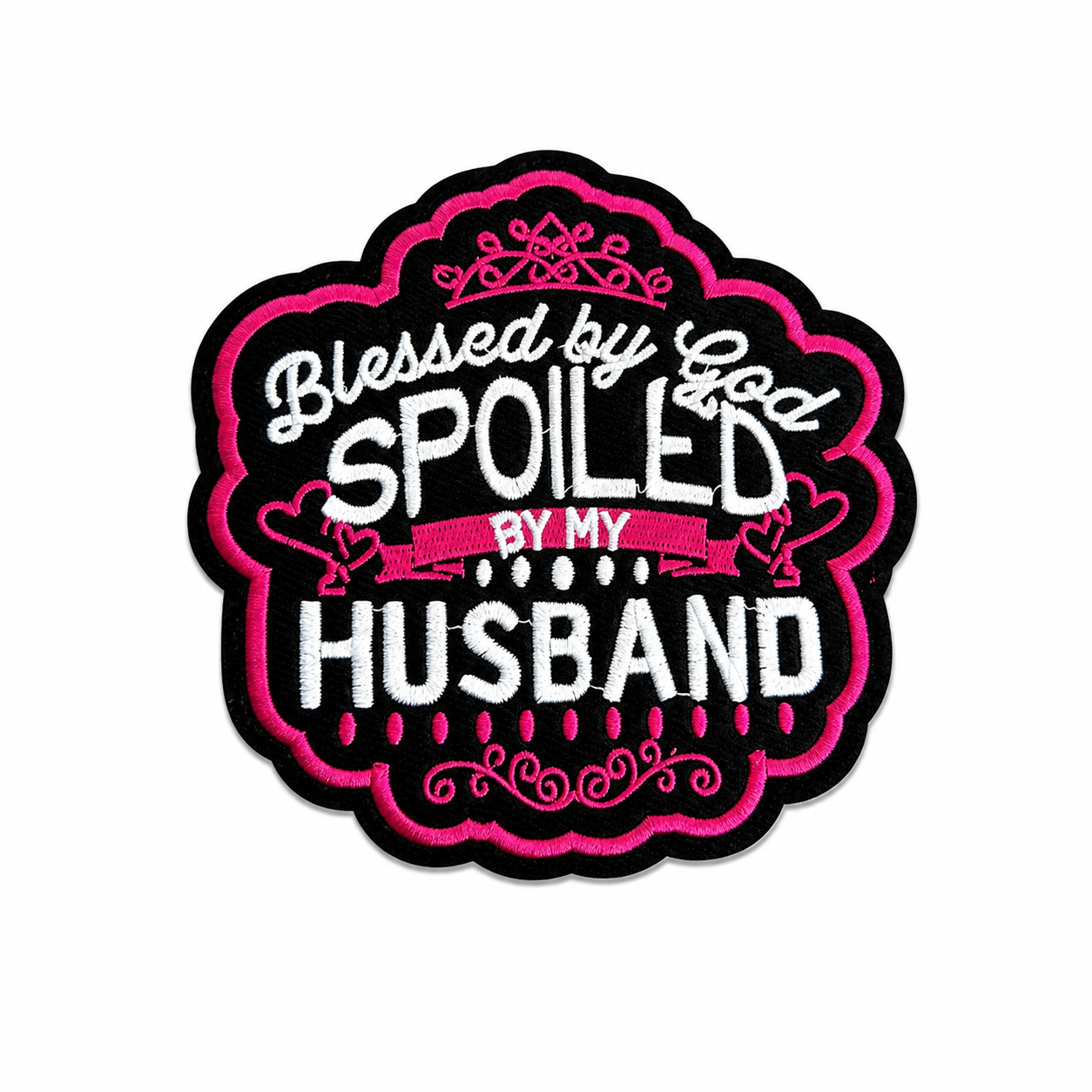 Spoiled By My Husband Iron-On Small Patch
