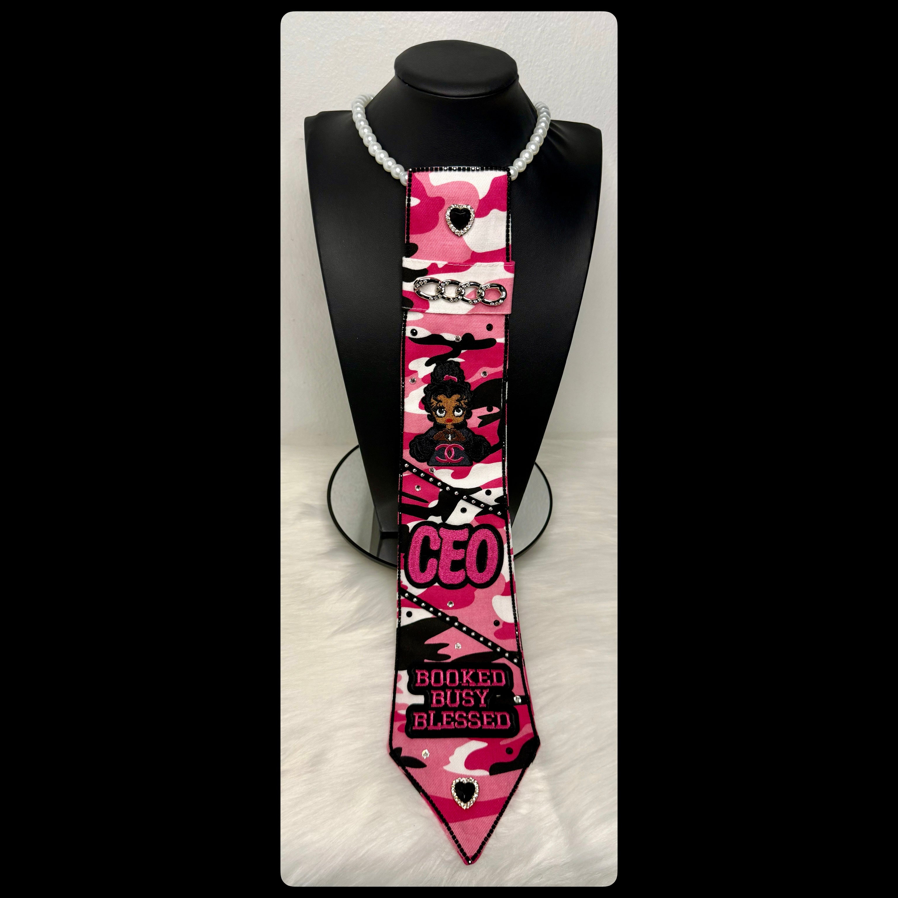 Pink Camo CEO Tie