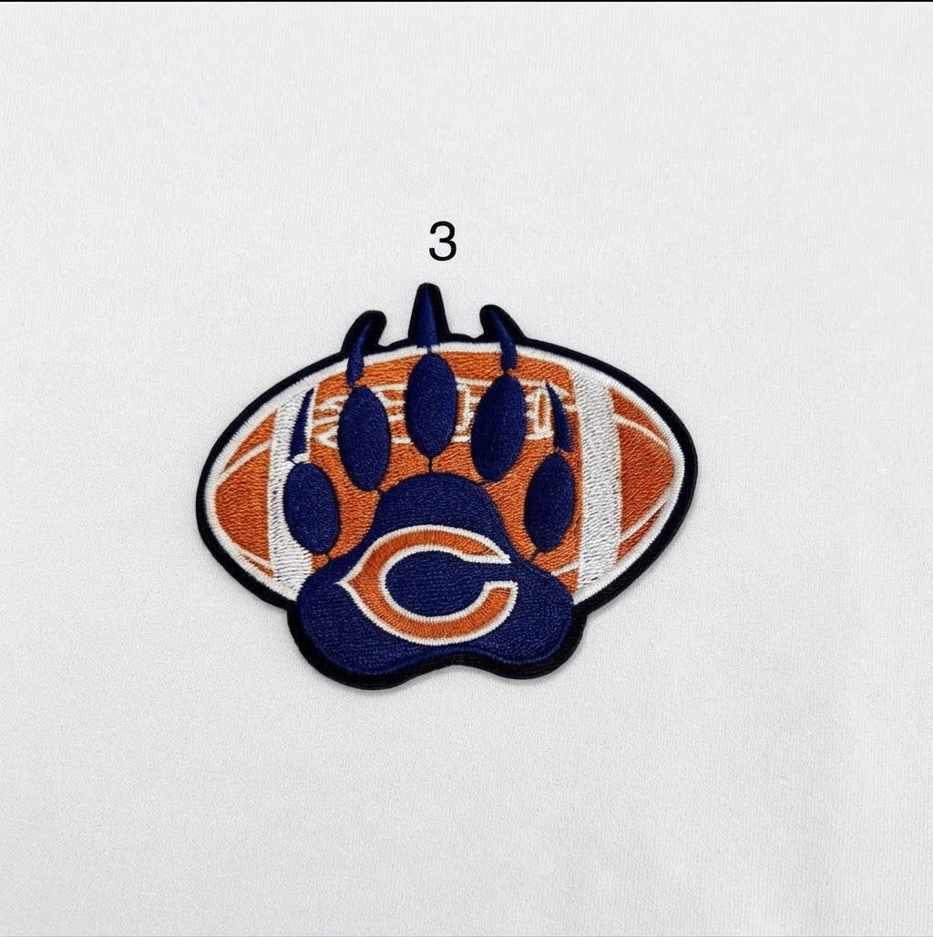 Chi-Town Football Iron-On Patches