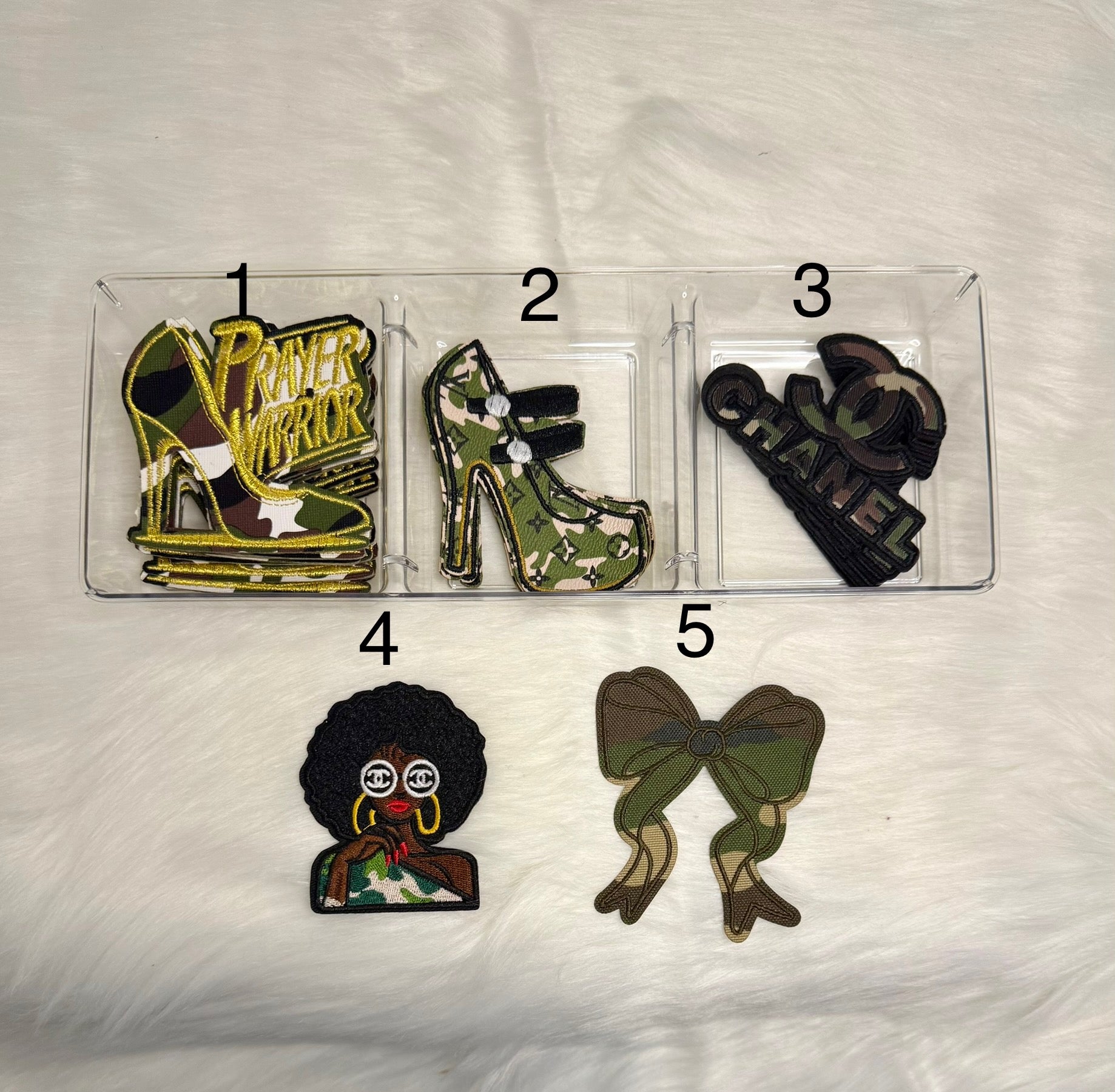 Camo Inspired Designer Patches