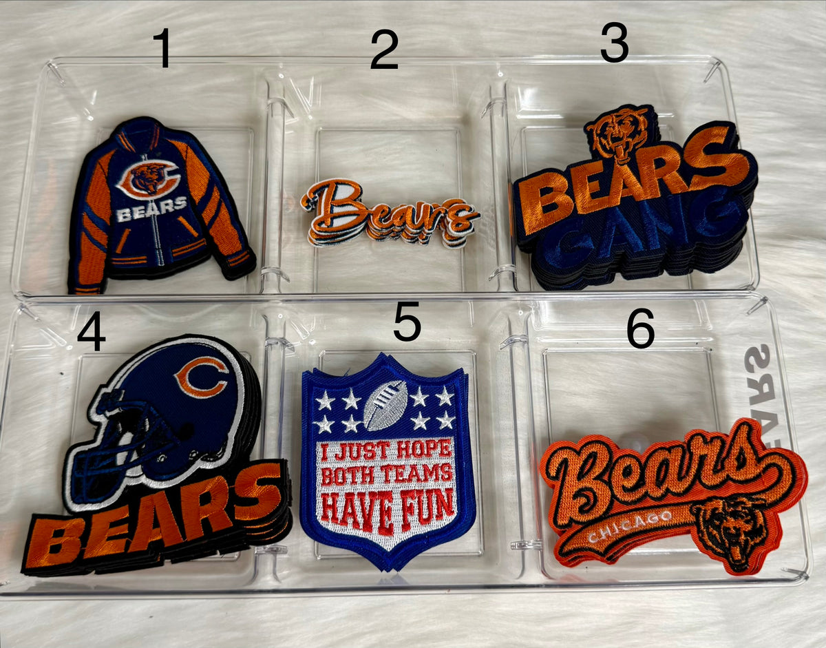 Chicago Football Small Iron-On Patches