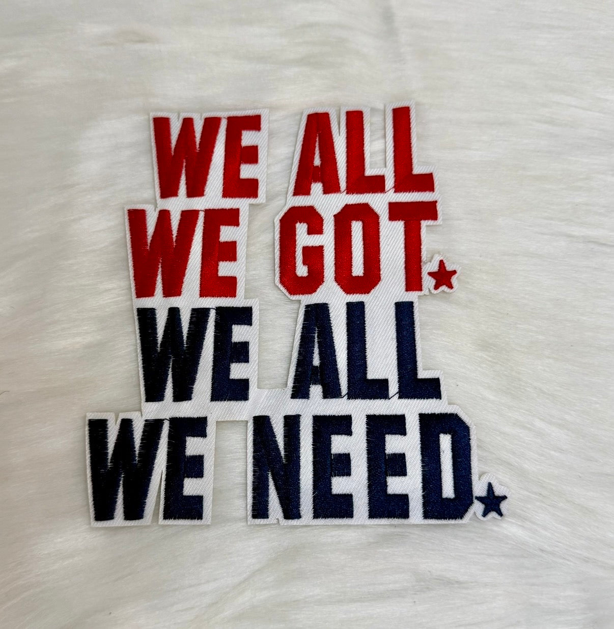 We All Iron-On Mid Size Patch