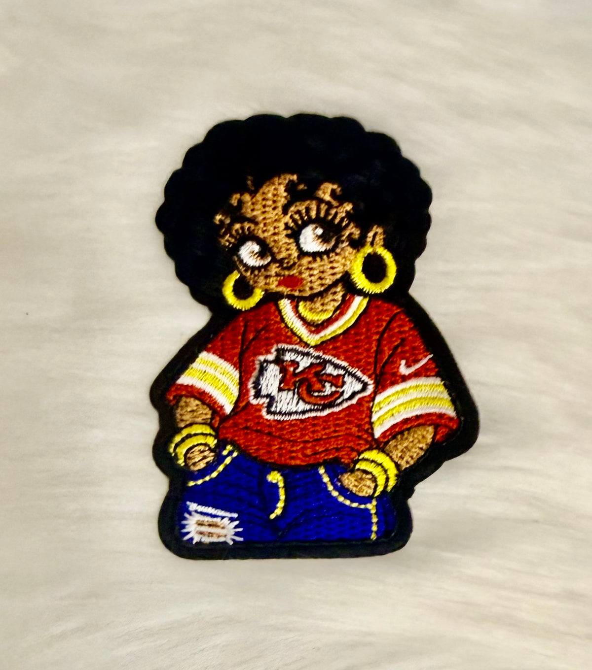KC Football Small Iron-On Patches