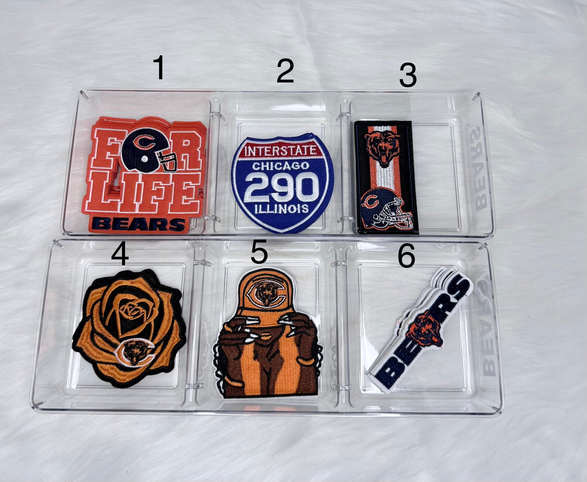 Chi-Town Football Iron-On Patches