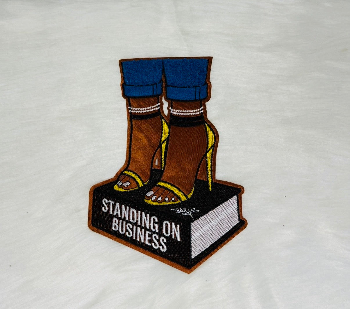 Standing On Business Iron-On Big Patch