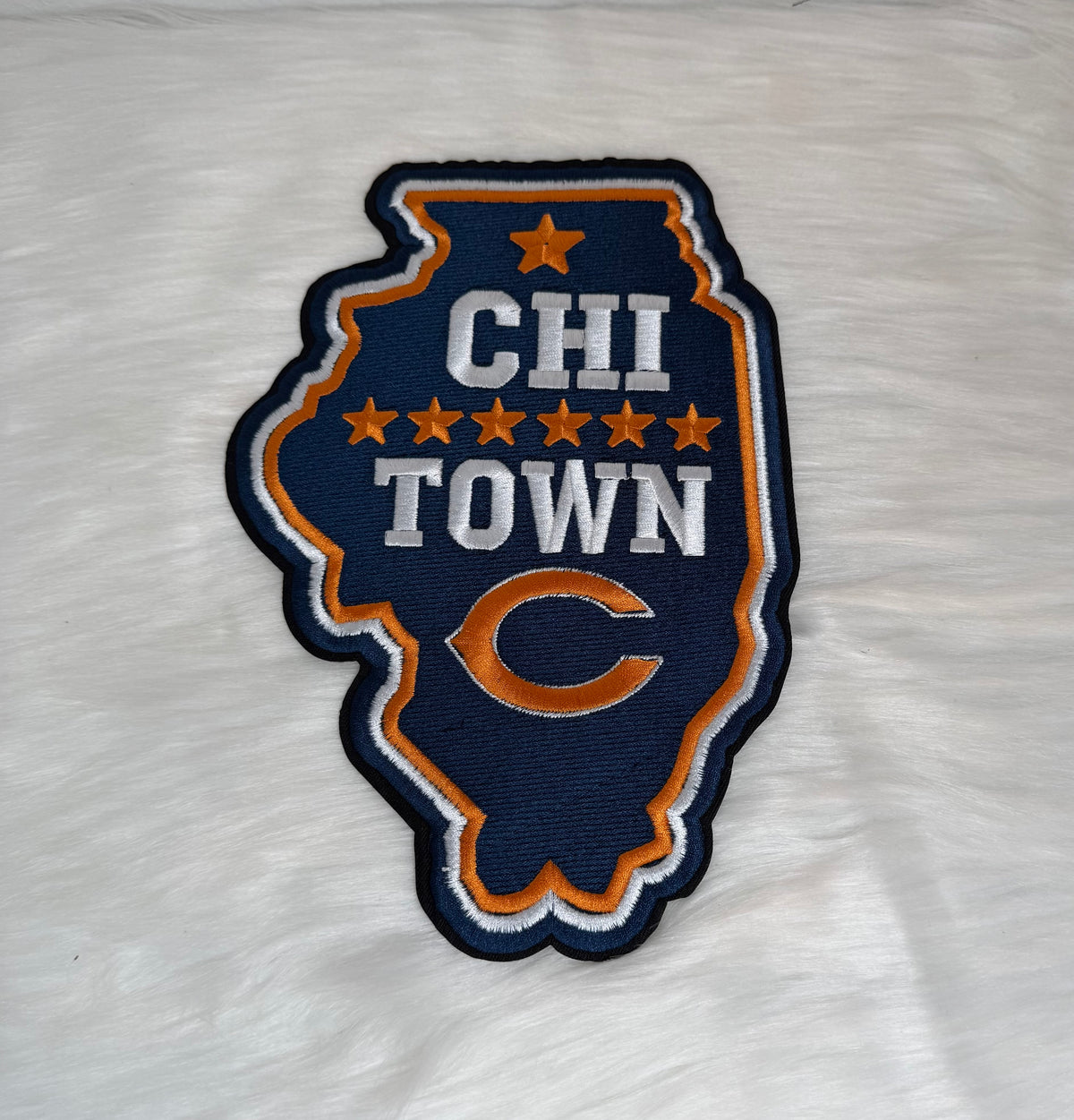 Chicago Football Big Iron-On Patches